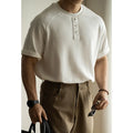 Women's casual loose top with raglan sleeves in terry texture cotton-polyester fabric
