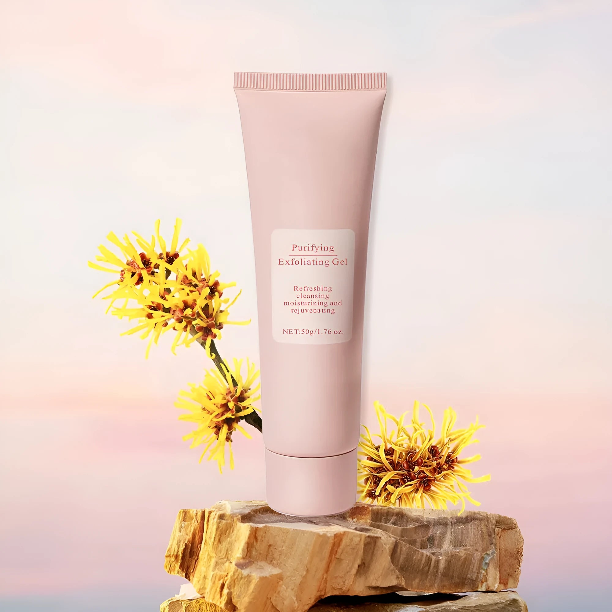 132g moisturising facial exfoliating gel scrub in packaging for universal skin types