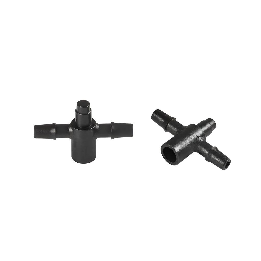 PE tee water distributor for micro spray garden irrigation system