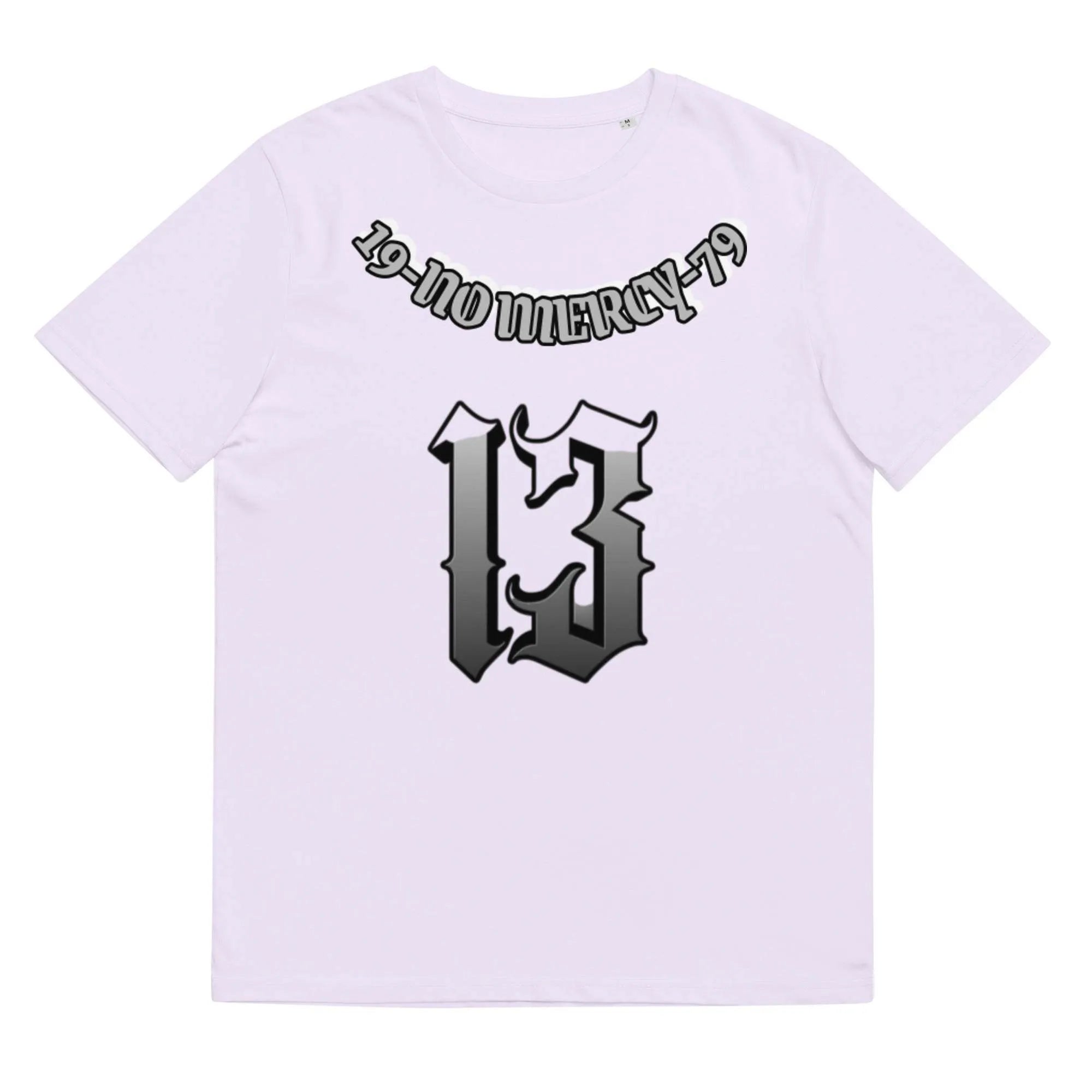 Loose fit cotton summer T-shirt in grey colour with short sleeves and round neck