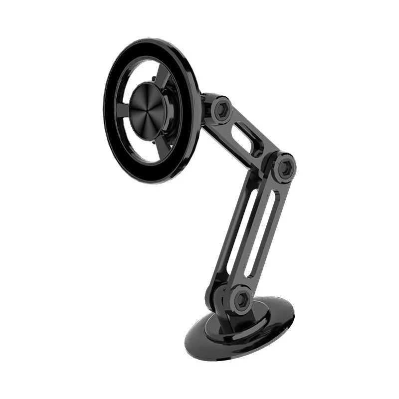 All-metal magnetic car phone holder in four colour options with magnetic rings and adhesive pads