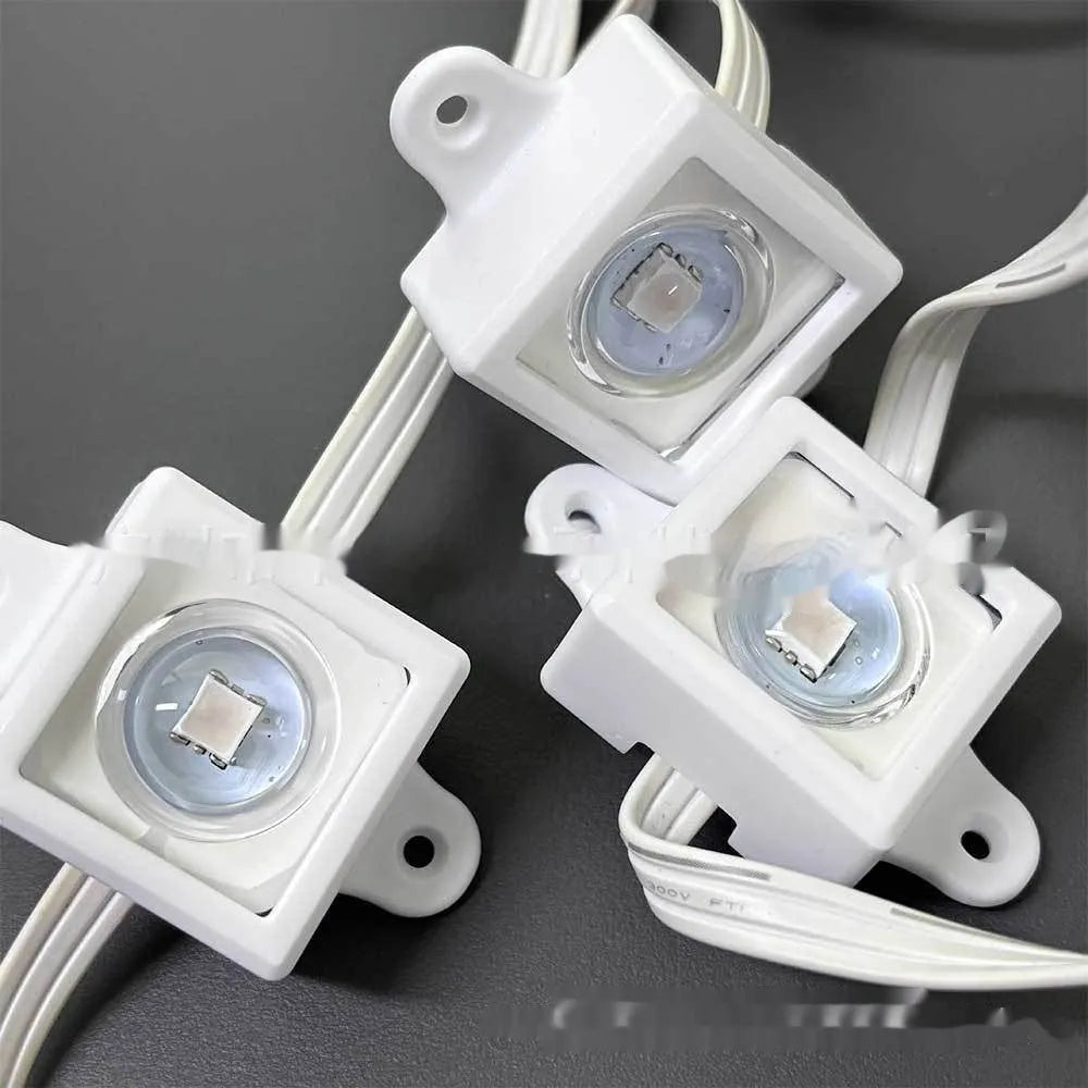White plastic protective lampshade for LED lights, dimensions 1.7cm by 6cm.