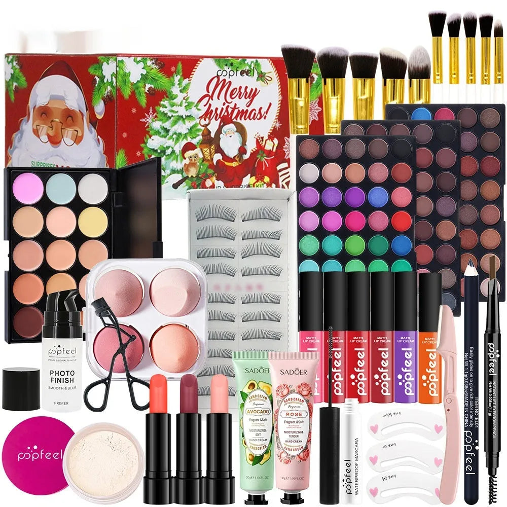 Christmas cosmetics suit makeup performance set green mermaid colour classification