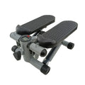 Silver grey hydraulic mini treadmill waist slimming machine with pedal design for home and gym fitness