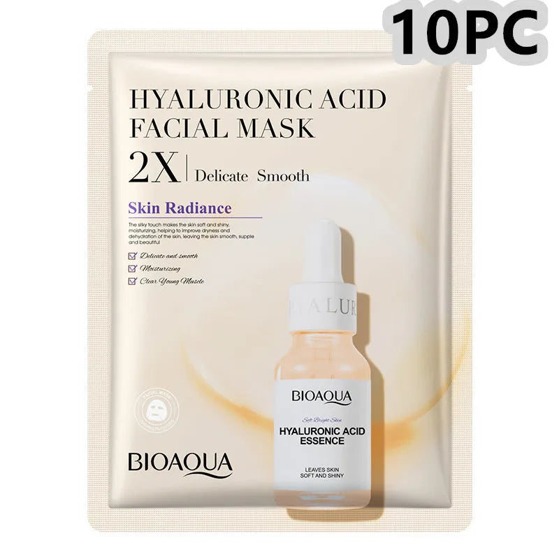 Collagen and hyaluronic acid gel facial sheet mask 30g single use