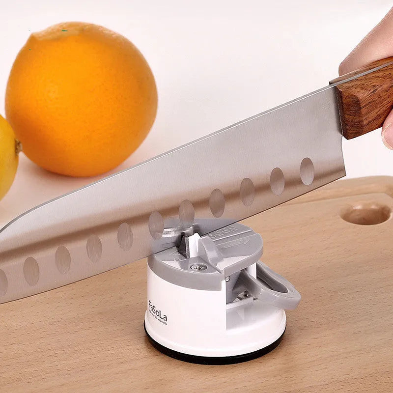 Fixed angle tungsten steel whetstone bar kitchen sharpener in mustard green and white colours