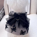 Black gauze princess tulle skirt pet clothing for small dogs and cats on size chart