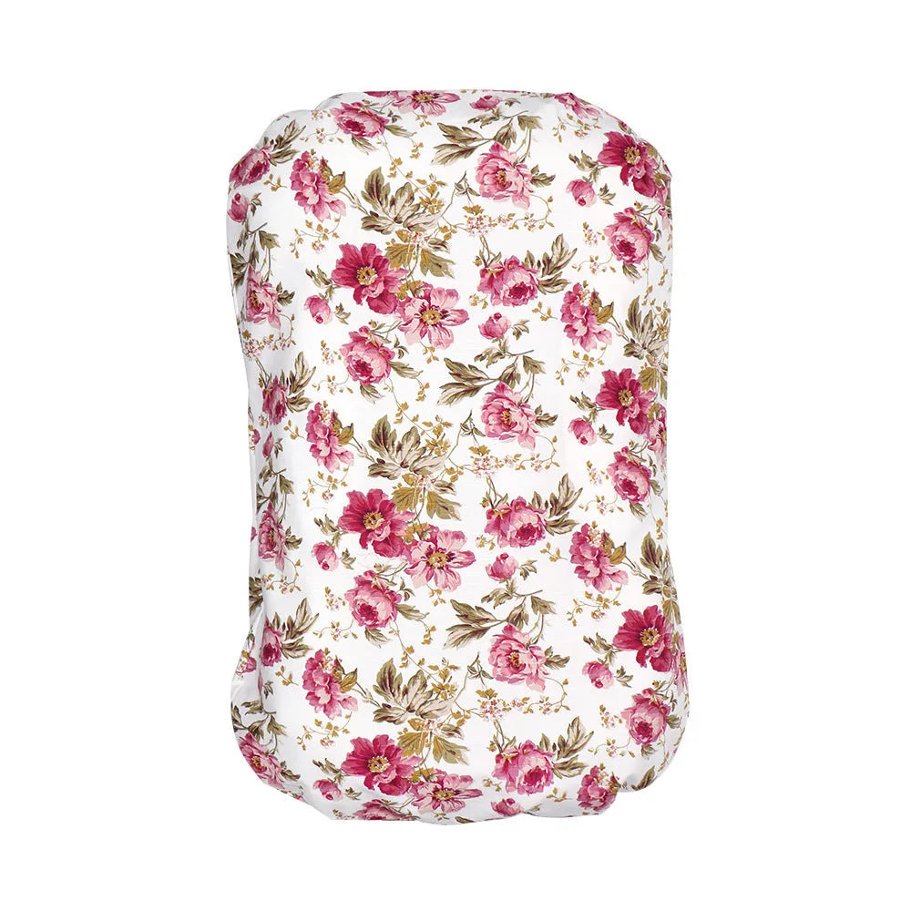 Colourful cotton print portable baby crib with polyester cover, 75x45 cm