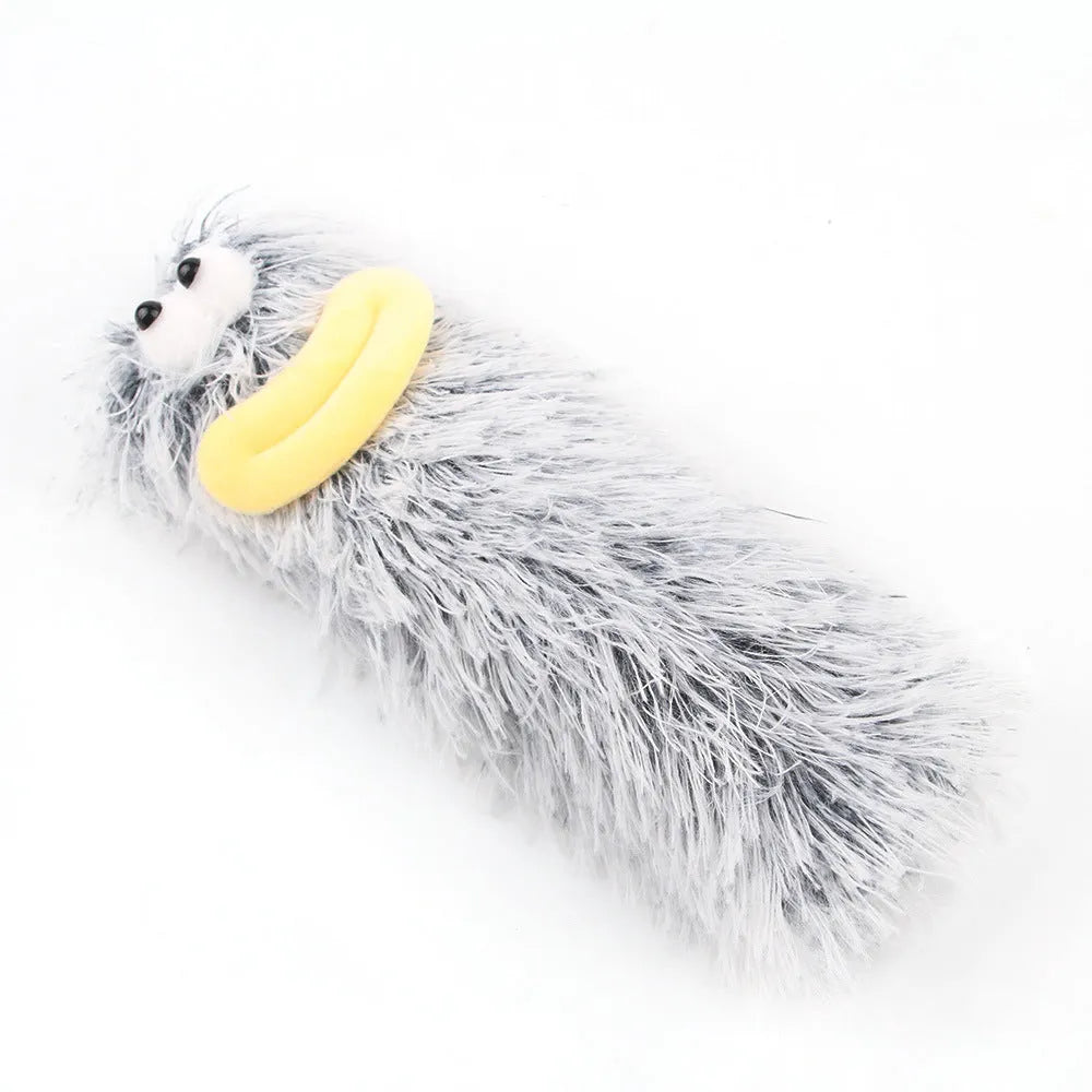 Soft plush cat toy with catnip and crinkle sound in assorted colours