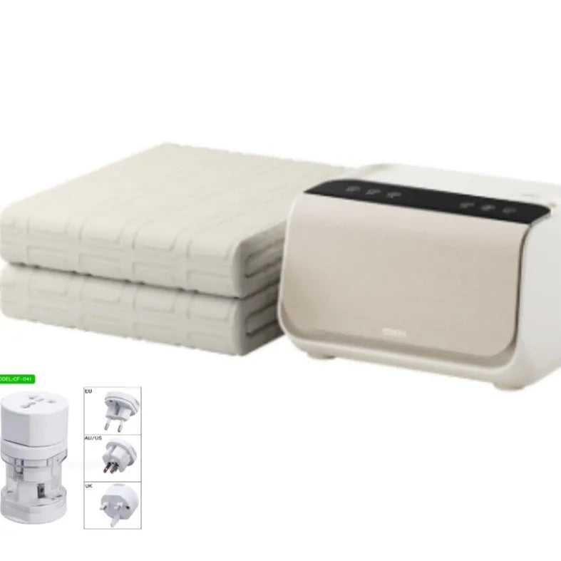 Aideng PVC and plush electric water blanket for plumbing systems with smart host controller.
