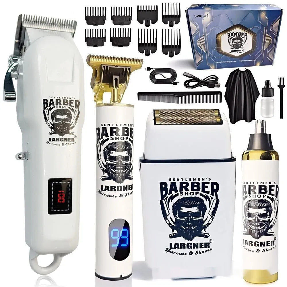 Rechargeable stainless steel cutter head hair clipper with USB charging port