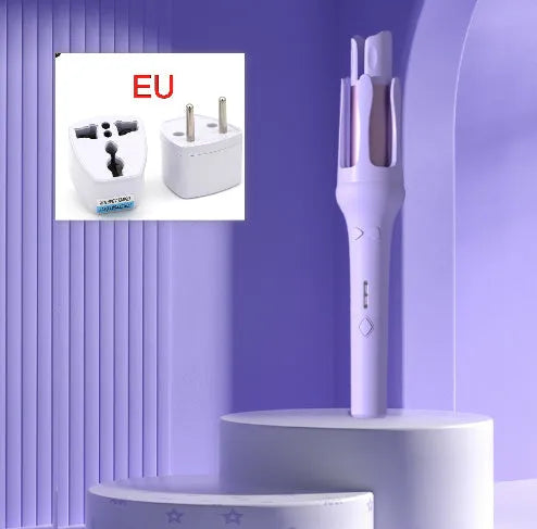 Automatic hair curler in a selected colour with 32mm barrel and power adapter.