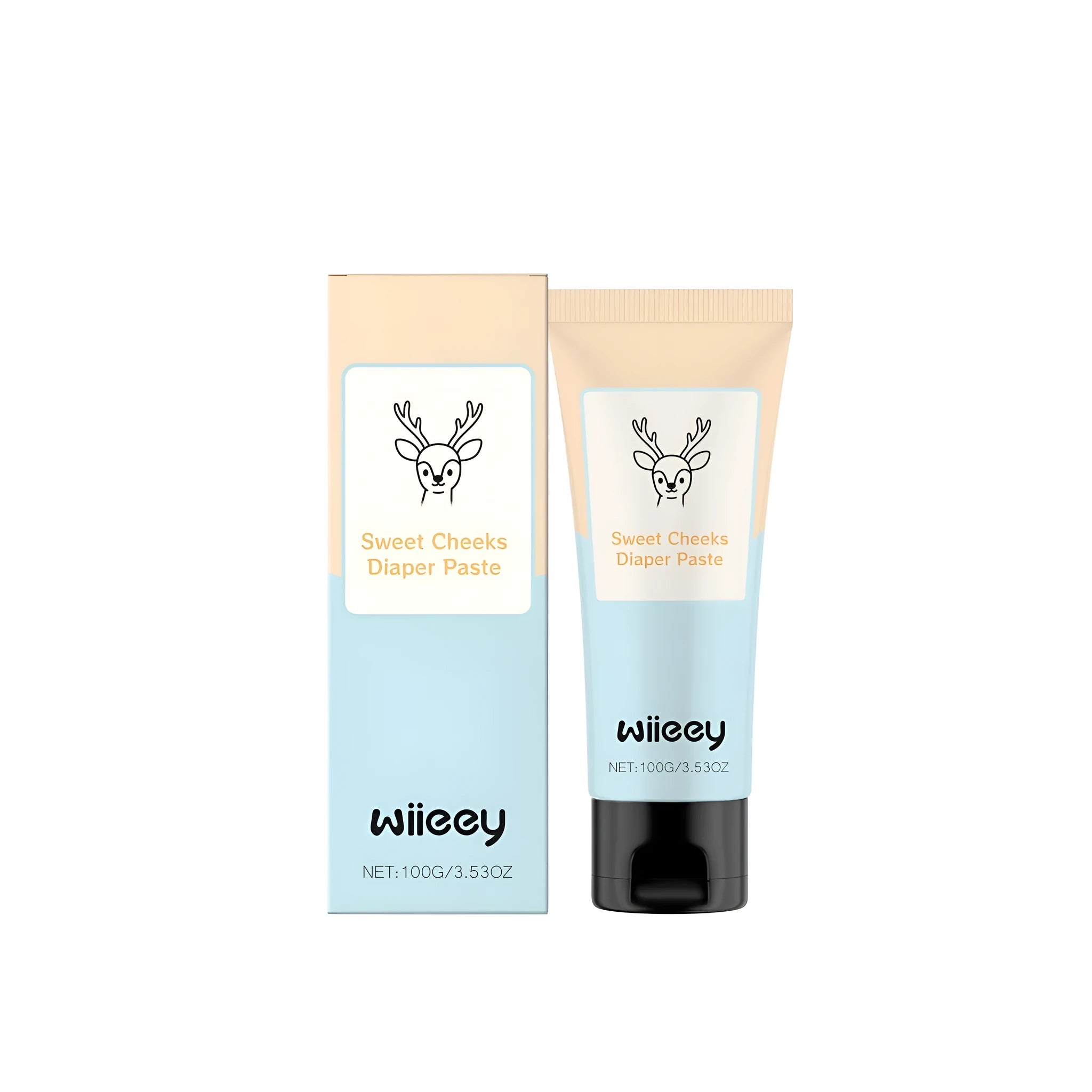Sweet Cheeks 100g tube of diaper rash cream with lactobacillus fermentation for baby skin care