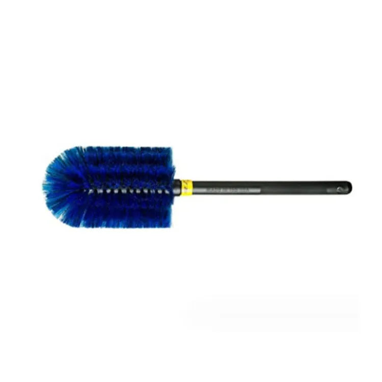 Blue engine silo hub cleaning brush with plastic PP line coated steel wire in three sizes