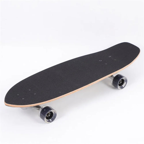 31-inch white maple wooden street scooter skateboard with unisex design