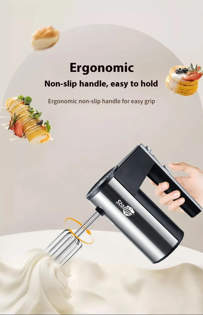 SL-25209 electric hand mixer with 5-speed settings and 500W motor power for baking tasks