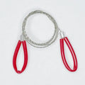 German stainless steel survival wire saw with leather case measuring 70cm total length