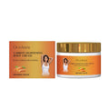 A 100g jar of Carrot Lightening Body Cream, a moisturising lotion with carrot seed oil and vitamin C.