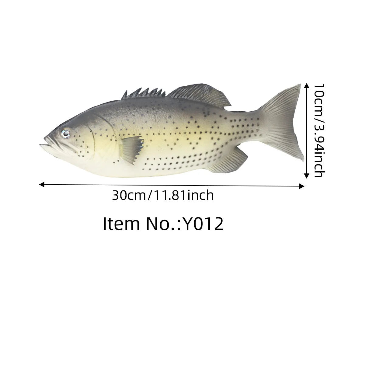 PU simulated fish ocean animal model ornaments in yellow-fin tuna designs