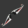 PVC shark design body stickers for outdoor vehicle decoration measuring 150cm in length