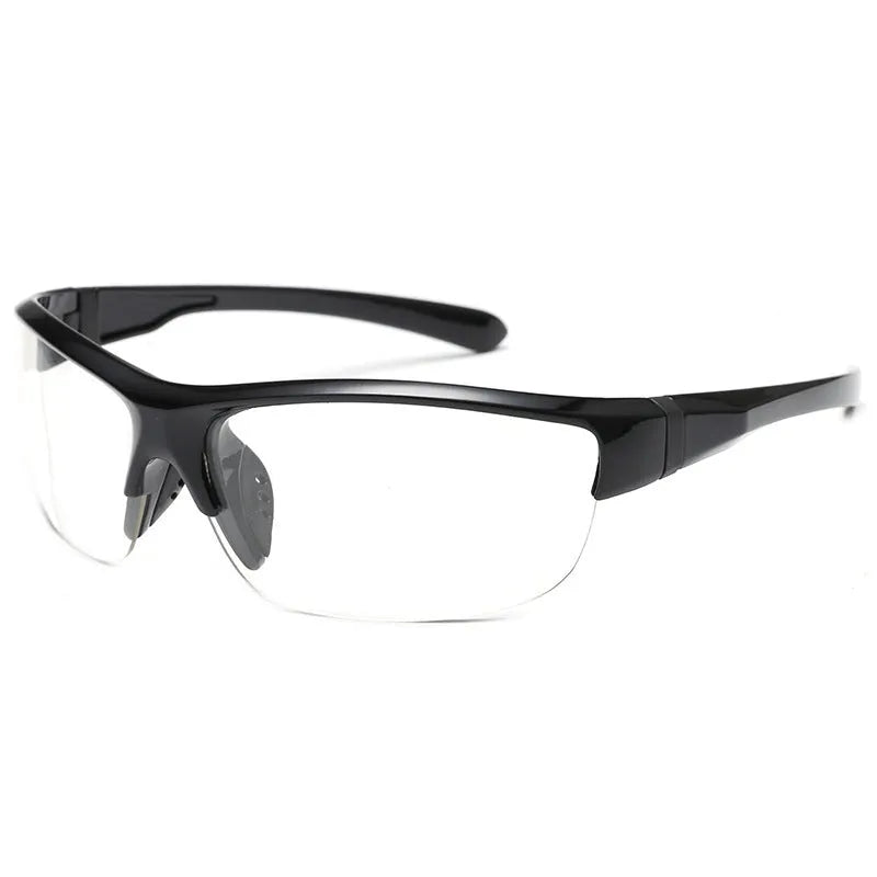 Men's semi-frameless sports sunglasses in PC frame for cycling and outdoor athletics.