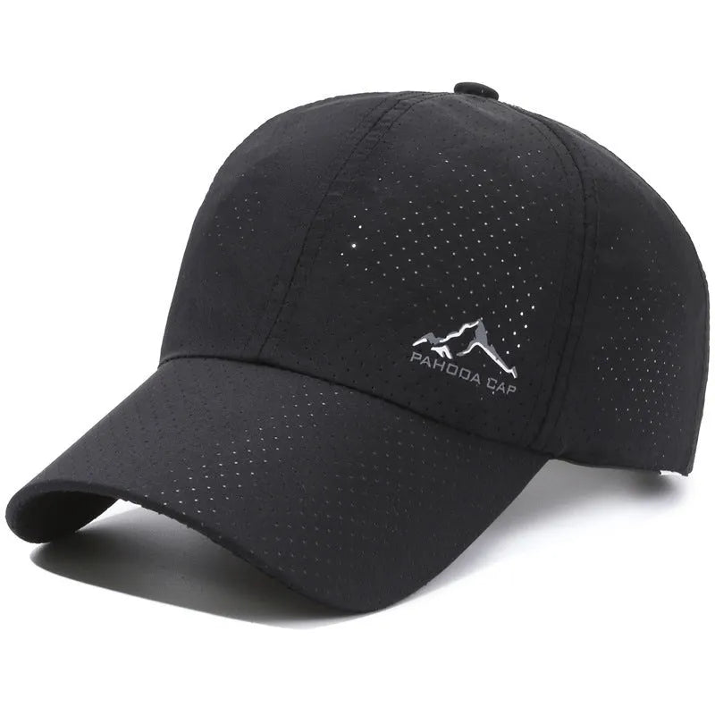 Korean-style adjustable baseball cap in polyester fabric for summer sun protection