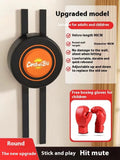 Hanging wall-mounted PU boxing sandbag target for home fitness training.