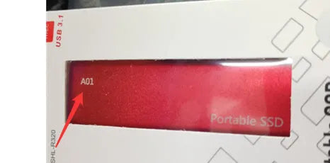 Ultra-thin metal external solid state drive (SSD) in red, black, blue, or silver, showing high-capacity portable storage.