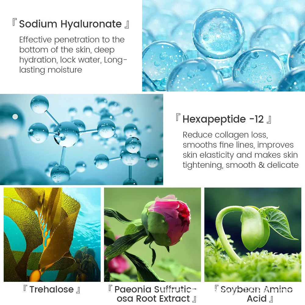 Hyaluronic acid face serum anti-aging shrink pore whitening moisturising dry skin care 15ml bottle