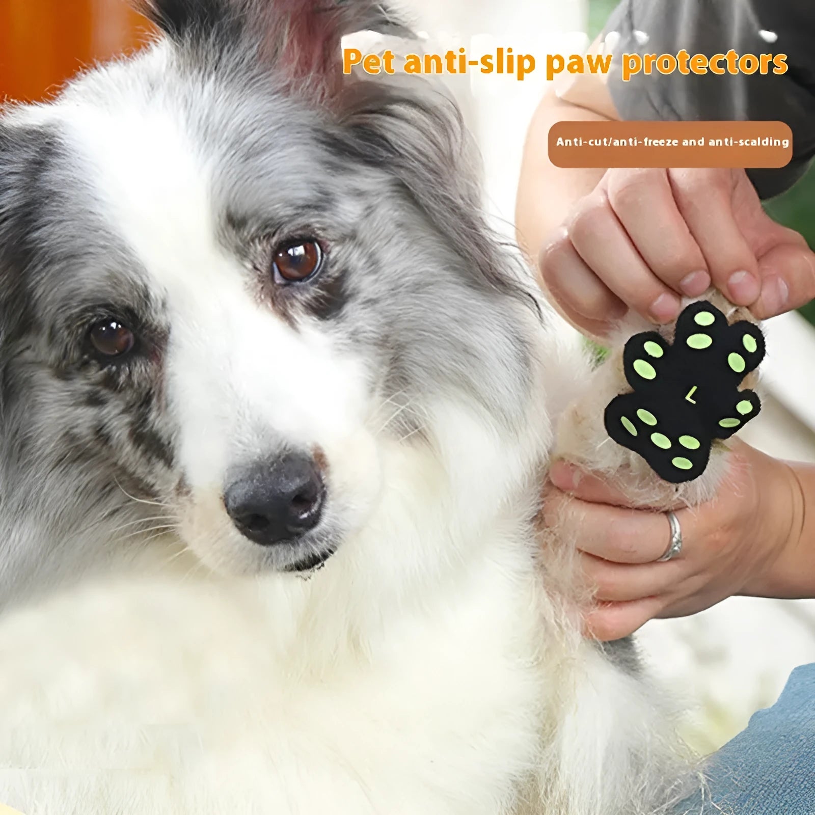Breathable invisible claw pad foot stickers for dog paw protection in silicone cloth material
