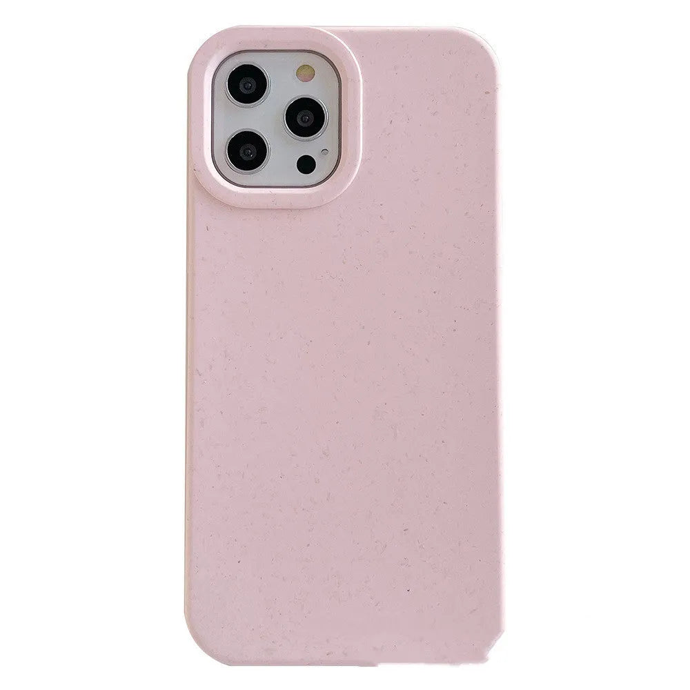 Fully degradable wheat straw fibre iPhone case in various colours for iPhone 14 Pro Max.