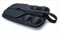 Black pickleball racket storage box with shoulder straps showing EVA construction and equipment compartments
