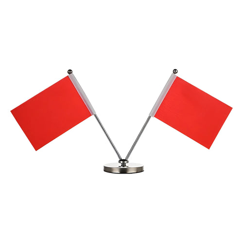 Car dashboard telescopic flag pole decoration with metal rod and polyester flag on various stand styles