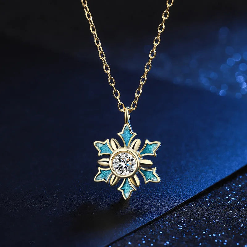 S925 silver rotating necklace with diamond-cut eight hearts eight arrows flower pendant on snake bone chain