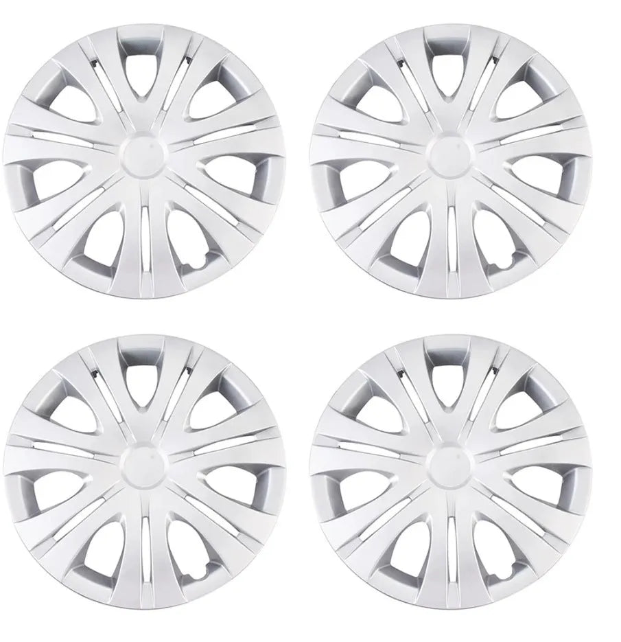 Universal monochrome wheel hub cover in ABS plastic for 13 to 16 inch alloy wheels