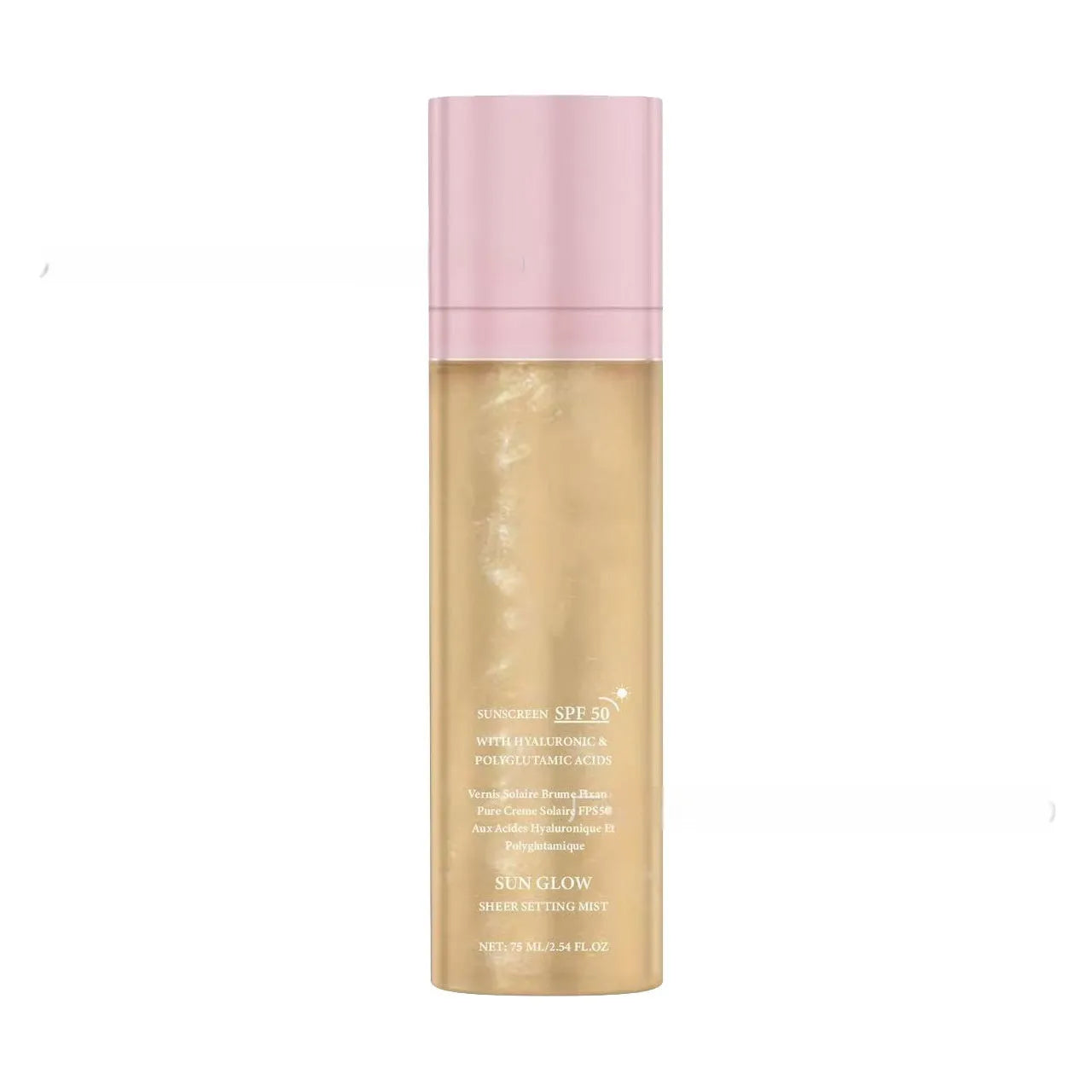 75ml bottle of moisturising makeup setting and toning spray on a white background.