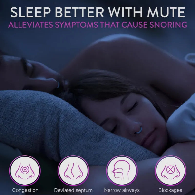 PVC nasal congestion reliever snoring stopper in four colours blue green purple red