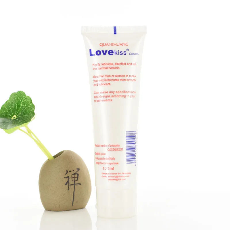 White bottle of cherry flavoured water-soluble lubricant 100ml with catheter option