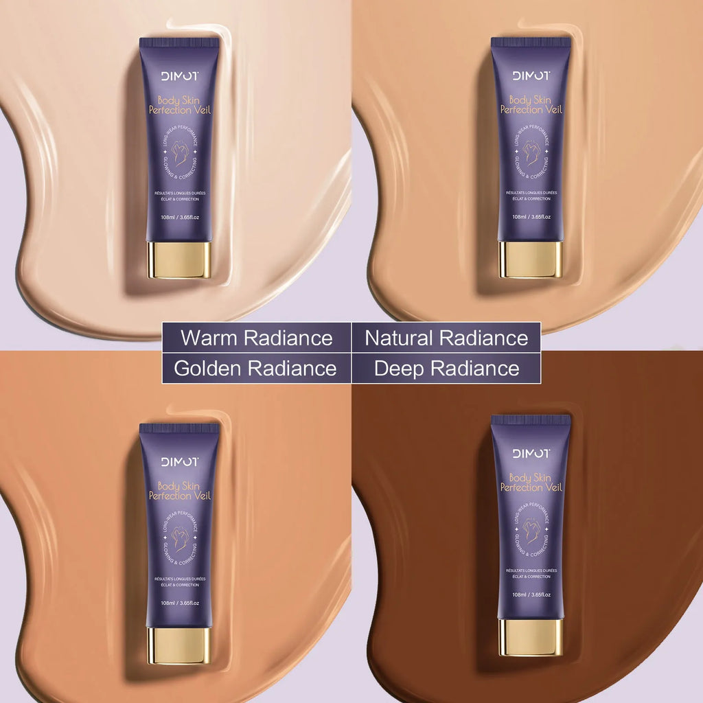 108ml tube of waterproof full coverage body concealer cream with application brush for tattoos and birthmarks.