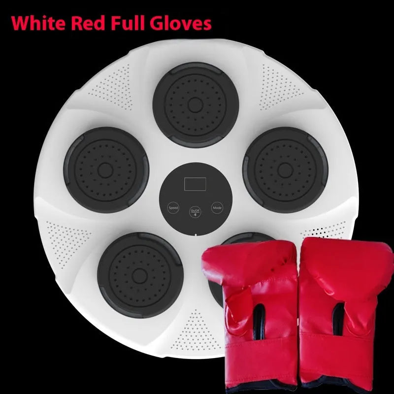 Smart wall-mounted ABS boxing training target with a large battery, shown in multiple colour and style options.