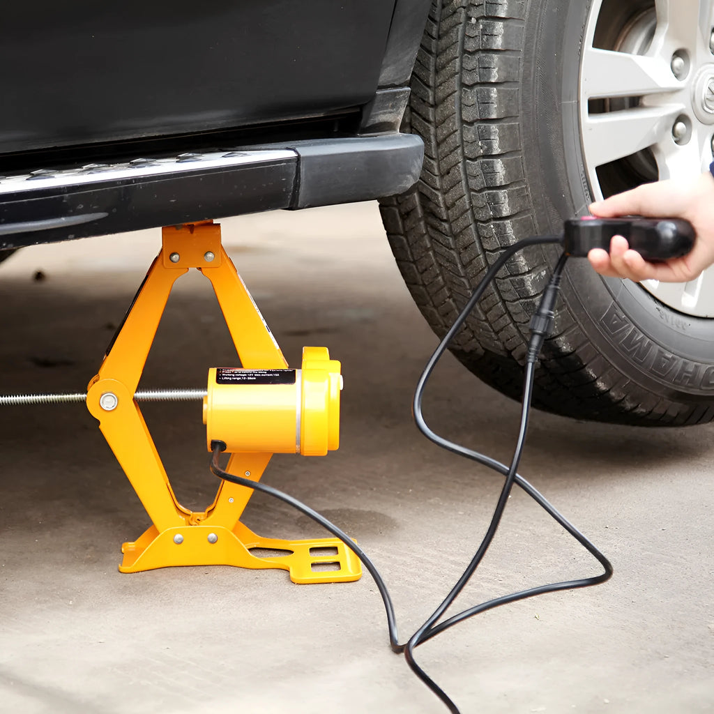 TY002 style electric hydraulic jack kit with 2-tonne capacity and adjustable height