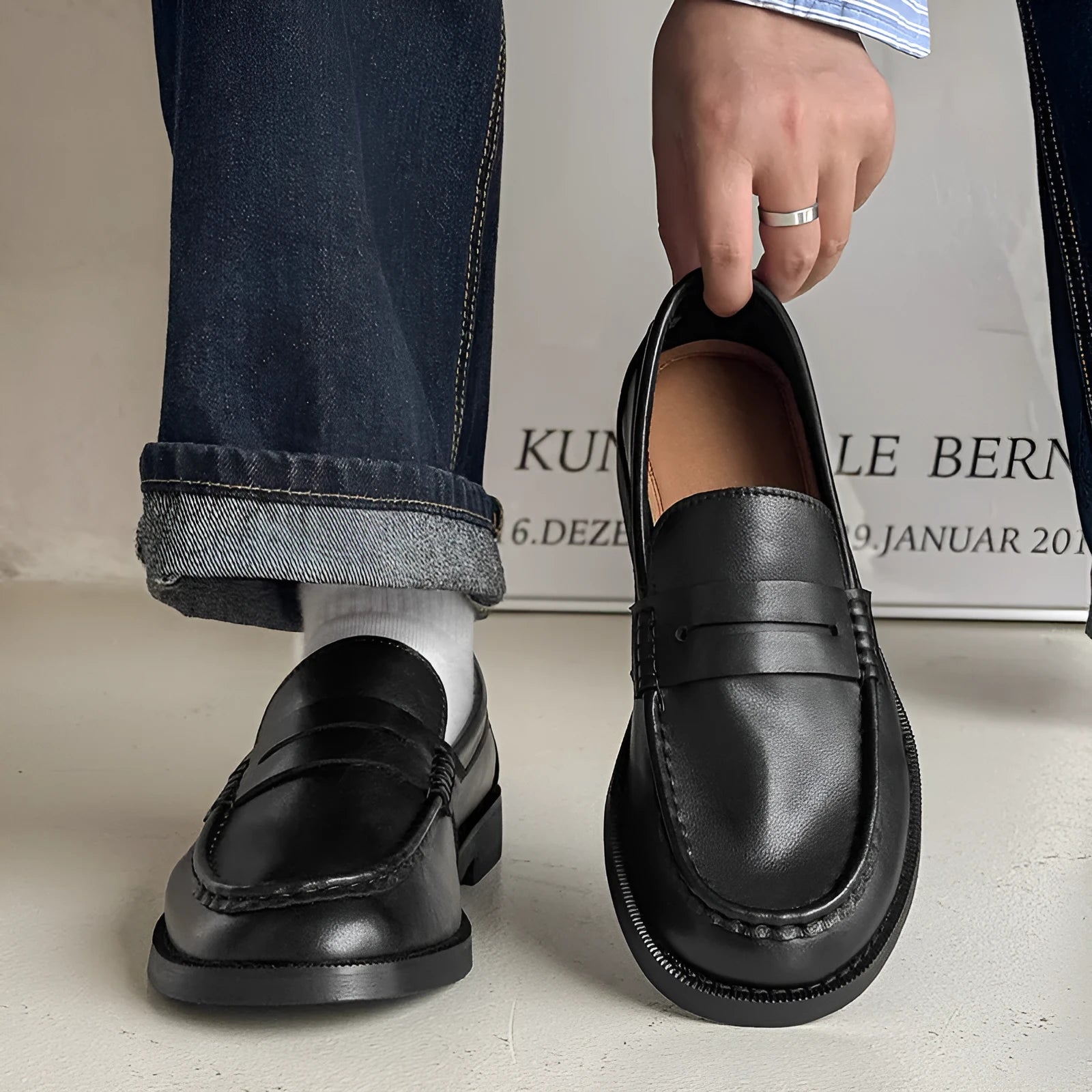 Men's slip-on casual shoes in microfiber available in multiple colours with rubber sole
