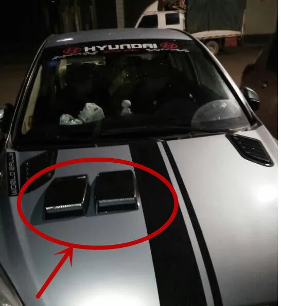 Car decoration air vent simulation inlet in ABS plastic with three colour options