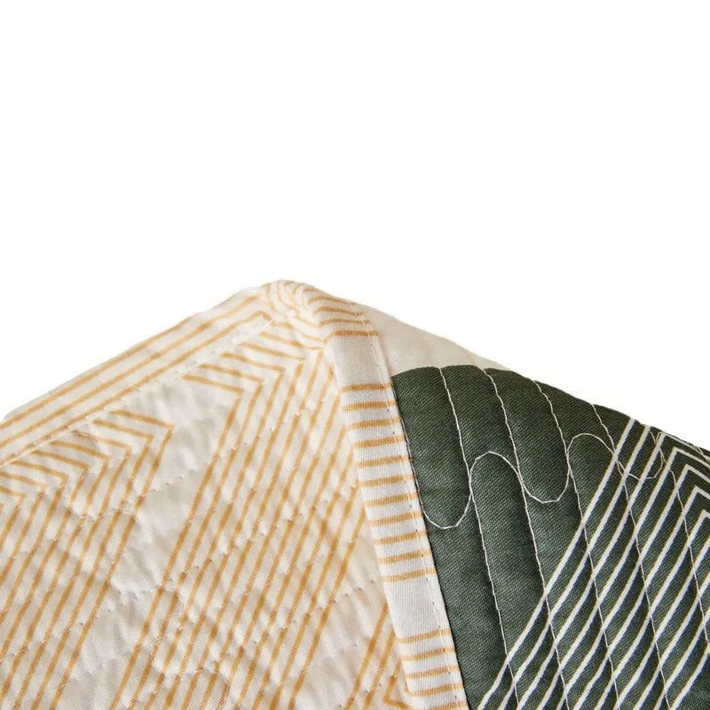 Pure cotton printed bed sheet set showing reactive dyed patterns on bedspread-style bedding for 2.2 metre beds
