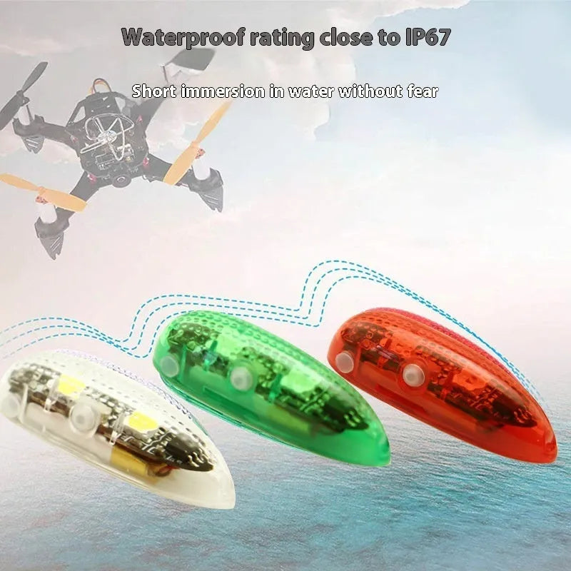 V3 wireless charging waterproof navigation lights for model boats and cars with adhesive backing