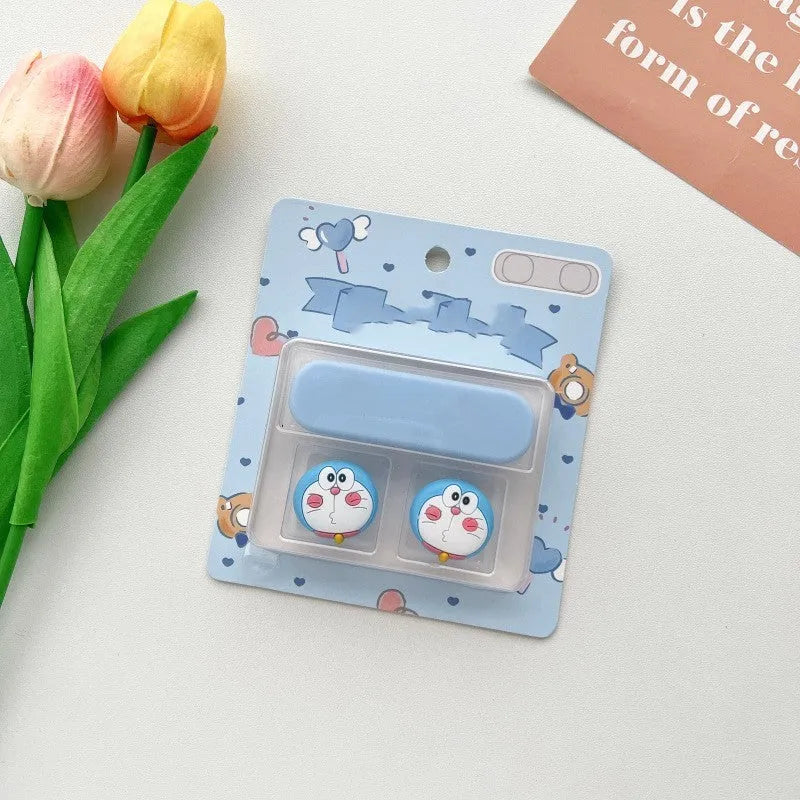 Cartoon magnetic protection data cable fixer for desktop magnetic hubs in various colours