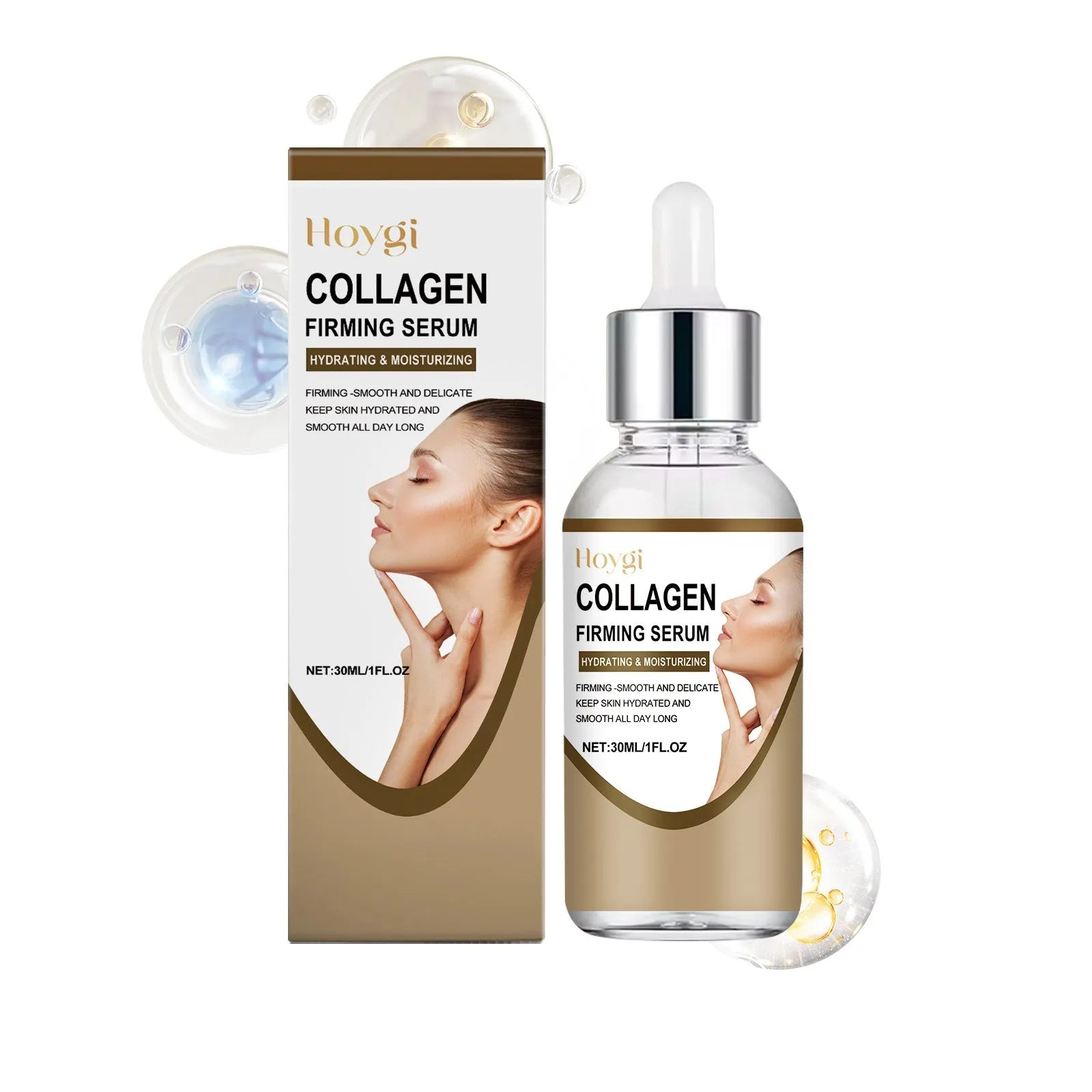 Collagen firming care solution 30ml serum in 2.8cm square bottle