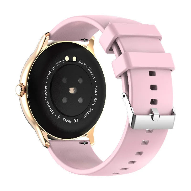 Smart sports watch with blood pressure monitoring on 1.28-inch touch screen display