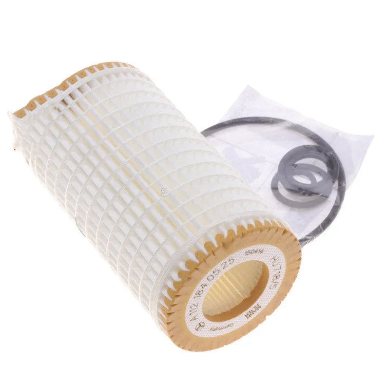 HU718 5X wire wound oil filter cartridge with 10mm ports for lubricating oil systems.