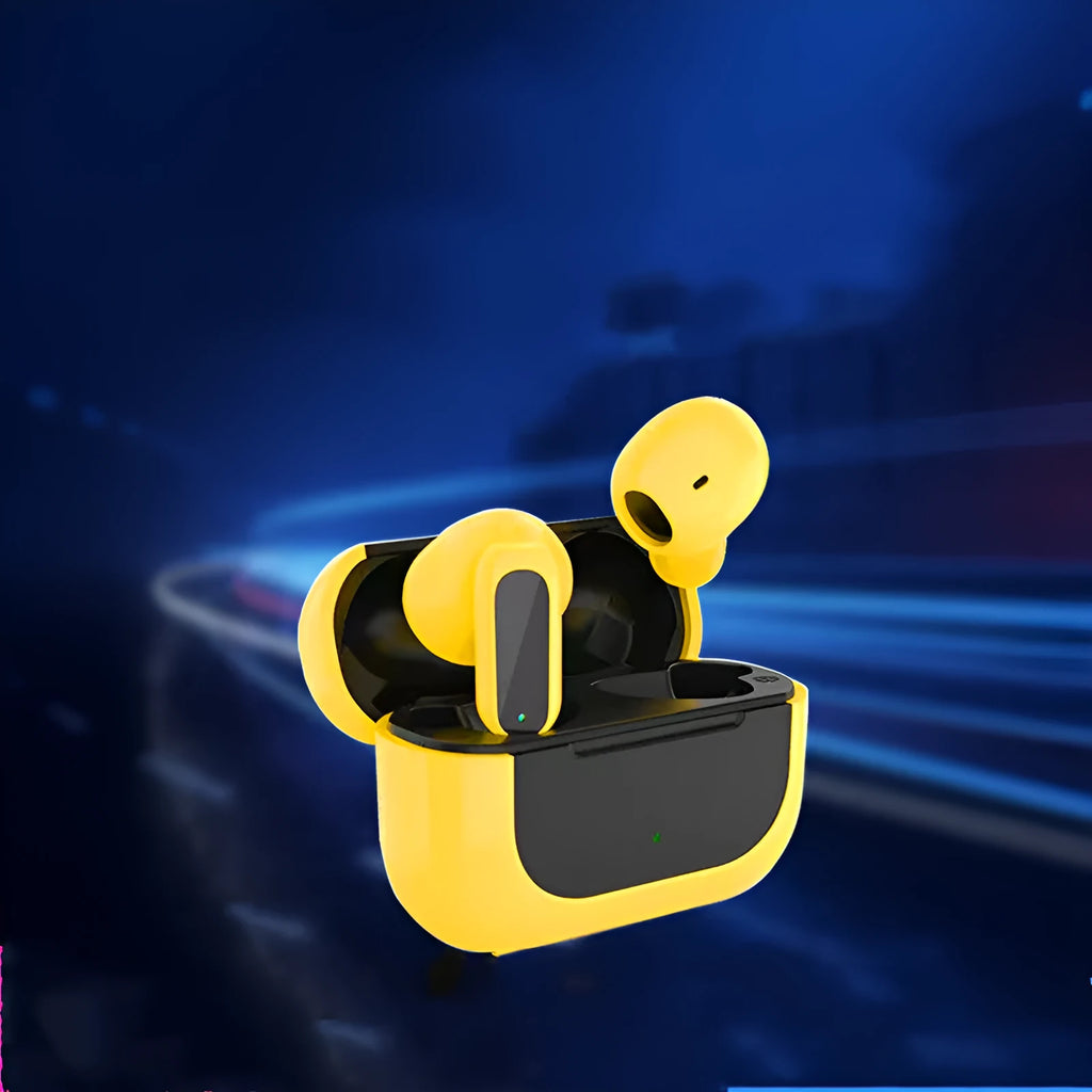 Jerry cartoon wireless Bluetooth headphones in black, white, or yellow colours.